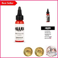 Chinese Red Tattoo Ink - Vibrant, Sterilized, Made Since 1990