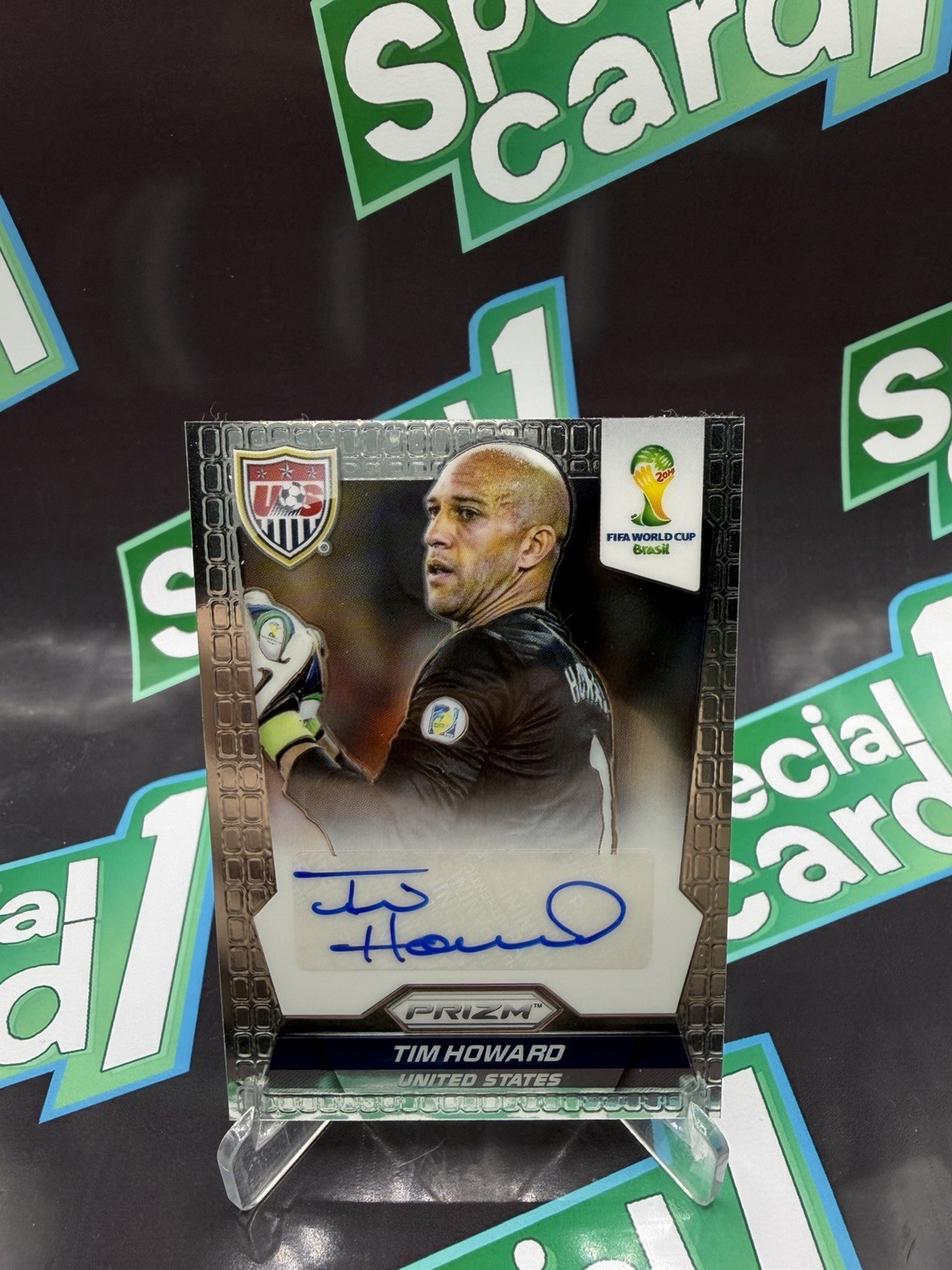 2014 Panini Prizm World Cup Tim Howard Signatures #67 Auto United States GOAT