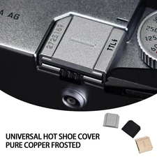 Metal Hot Shoe cover cap fit Leica M1 M2 M3 M4 Camera Body Copper Black Metallic