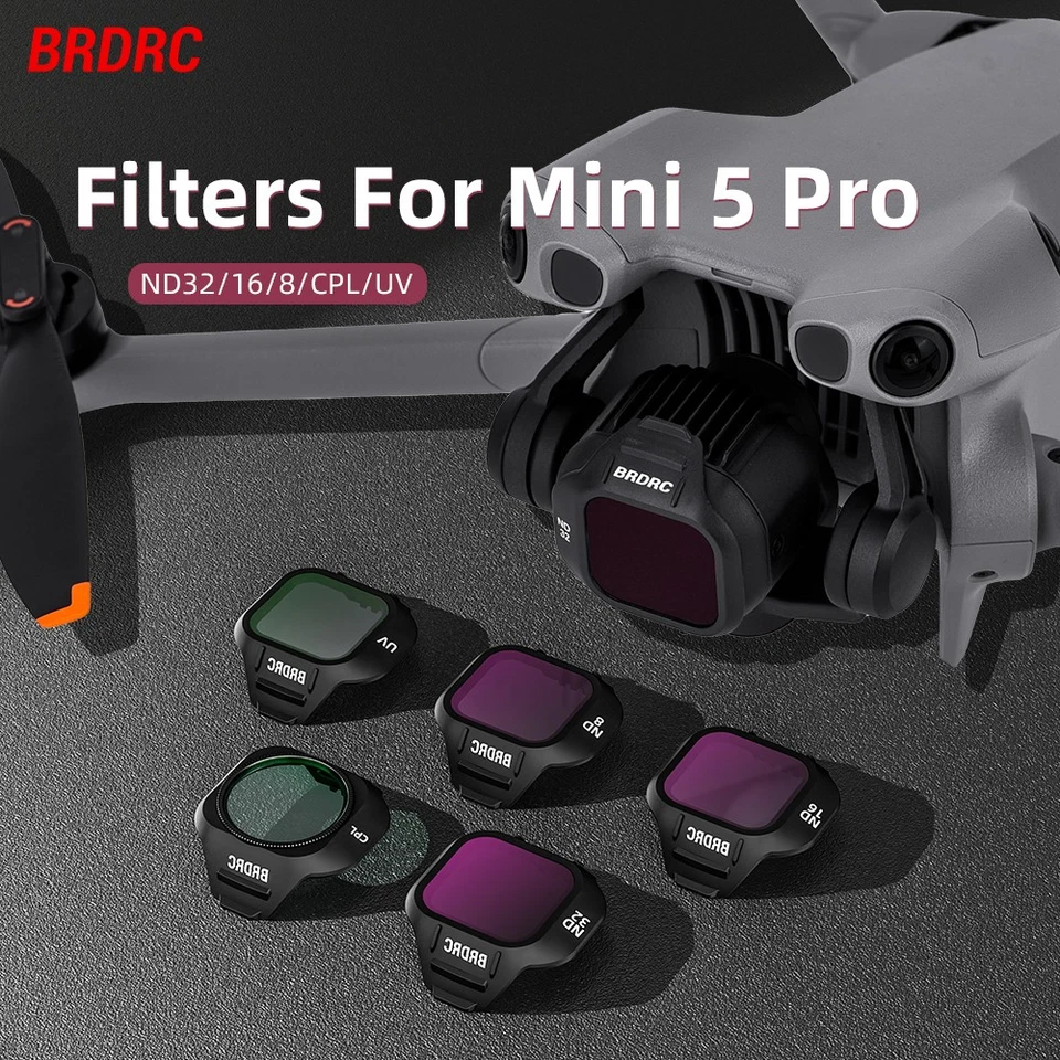For DJI Mini 5 Pro Drone Lens Filters UV CPL ND8+ND16+ND32 Protective Lens - Image 3 of 4