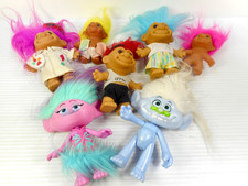 Vintage Lot Of 7 Troll Dolls Toy Mixed Sizes. LOT 7