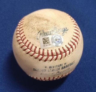 JIMMY ROLLINS (Pop Out) HECTOR SANTIAGO 4/4/2015 MLB GU Game Used DODGERS Angels