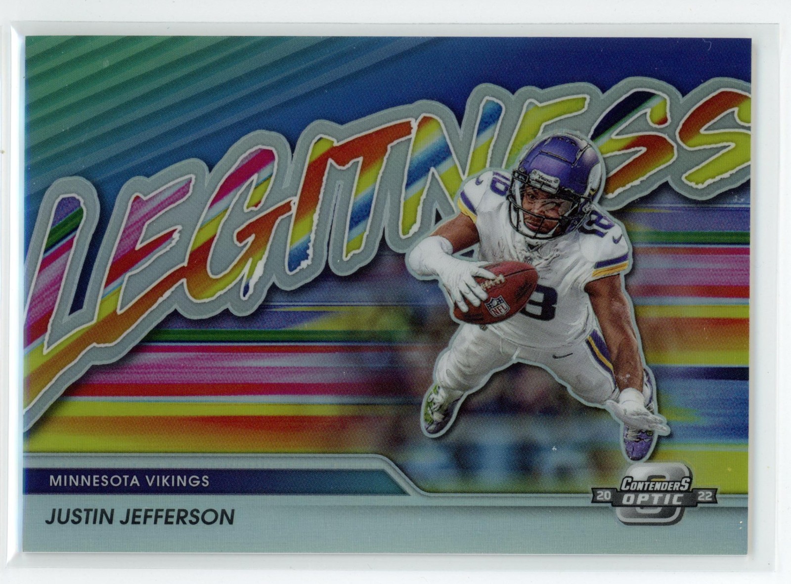 Justin Jefferson 2022 Panini Contenders Optic Legitness #L-11 Case Hit Vikings
