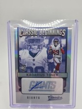 2021 Panini Classics Classic Beginnings Auto/35 Kadarius Toney Rookie RC