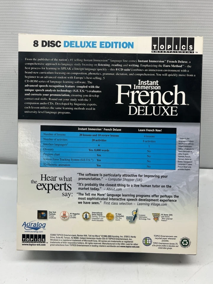 NEW Instant Immersion French Deluxe Complete Language Learning Collection SEALED - Image 2 of 4