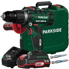 Parkside 20V Cordless 3in1 Impact Driver Hammer Drill + 2Ah Battery and Charger