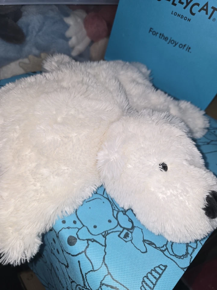 Jellycat White Truffles Polar Bear Cuddle Cushion J502 Retired - Image 1 of 4