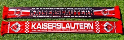 Kaiserslautern scarf ''... TO THE GRAVE'' ultra poly scarf Palatinate fan block curve New