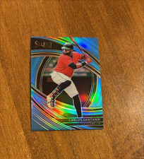 Carlos Santana 2020 Select Carolina Blue Prizm #115 Diamondbacks Guardians /35