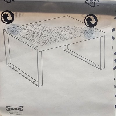 IKEA Variera Inserts Shelf White Floral Pattern 12.5''x 11''x6.125 NEW 601.366.23