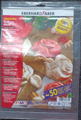 Eberhard Faber Giessform Rosen  Ceramofix  6 Motive neu OVP  Hobby Zubehör 