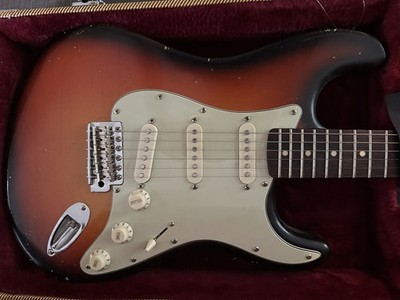 Partscaster MJT Relic Body Warmoth Neck Wilkinson Bridge Burst Nitro Lacquer