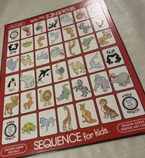 Sequence for Kids Game Board Replacement Part Jax 2001 Folding