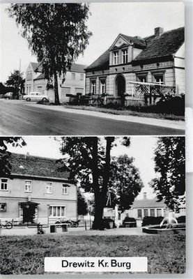 50420648 - 3271 Drewitz Kulturhaus Hauptstrasse Baum Auto Springbrunnen