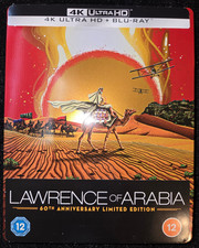 Lawrence of Arabia 4K UHD  Blu-ray Limited Edition Steelbook UK Import 