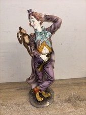 Leonardo Collection Circus Comes To Town Clown With Monkey Figurine 2002 Heavy 