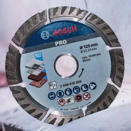 Bosch Diamantklinge 125 mm Beton Mauerwerk Ziegelstein 5 Zoll Scheibenradschneider - Bild 8 von 14