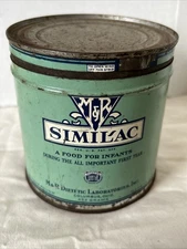 Vtg HTF Similac Tin Can M&R Dietetic Laboratories, Inc. USA Baby Food Container 