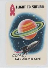 1969 Ed-U-Cards Space Race Card Game Deck 2 Brown Back Flight to Saturn 2 0kb5
