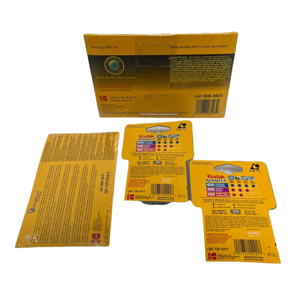 Kodak 400 Film 25 2003- Picture Paper -LOT SAMPLE NOS - Image 2 of 2