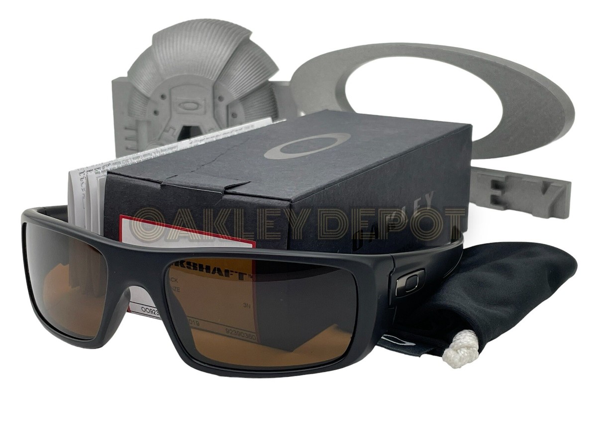 ✓🕶️ OAKLEY CRANKSHAFT 009239 MATTE BLACK/DARK BRONZE SUNGLASSES