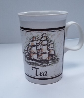 Dunoon Mug made in Scotland Tea W/ Ship, The Cup That Cheers But Not Inebeiates 