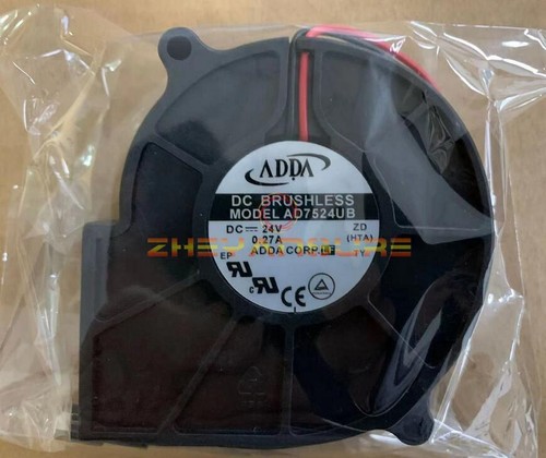1PCS New ADDA AD7524UB DC 24V 75*30MM radiator blower fan