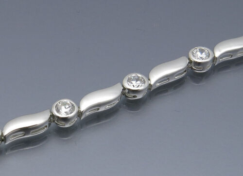 REIF-DESIGN - ELEGANTES ZIRKONIA ARMBAND - 925 SILBER