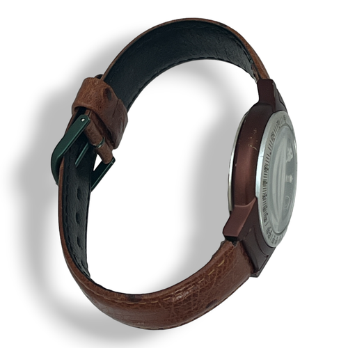 Taucheruhr Watches Banner Flaggen Datum Echtleder Chronograph - Bild 5 von 6