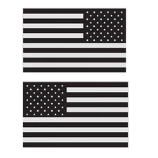 For Toyota Tacoma 2016-2023 Black Back  Window American Flag Decal Sticker