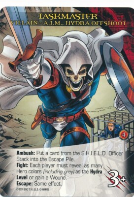TASKMASTER Upper Deck Marvel Legendary S.H.I.E.L.D. SHIELD AIM HYDRA OFFSHOOT
