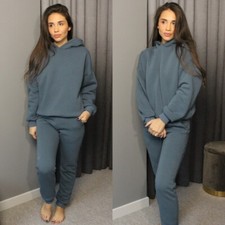 Women 2 Piece Tracksuit Set Long Oversized Hoodie Pant Sleeping Suit Outfit