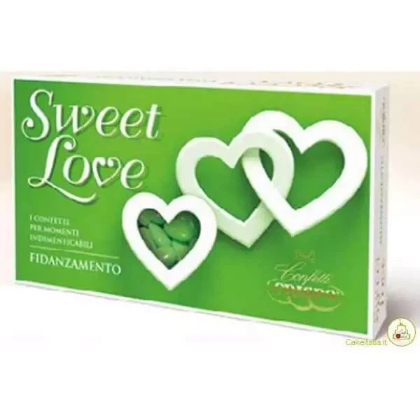 CONFETTI Crispo verdi FIDANZAMENTO Mandorla Matrimonio Momenti indimenticabili