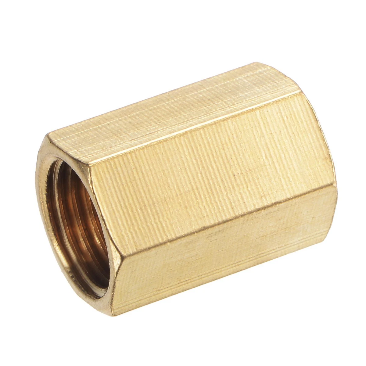 Brass Pipe Fitting G1 4 Female Thread Hex Coupling Connector Adapter Pack of 3