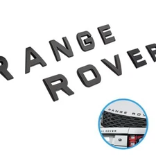 For Ra*ge Ro*er Front Hood /Rear Liftgate Emblem Letters Badge Sport Matte Black