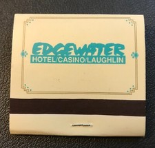 Edgewater Hotel & Casino Laughlin Nevada Vintage Matchbook Full Book NOS