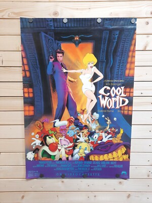 Cool World Original SS Movie Poster 27x40 Kim Basinger Brad Pitt