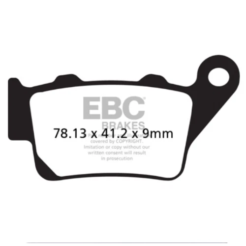 Se adapta a las pastillas de freno de disco trasero de carbono Benelli BX 570 Motard 2008 2009 2010 EBC Foto 2 de 3