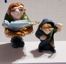 VINTAGE 2PC DISNEY QUASIMODO Hunchback of Notre Dame Toys Figures 1996 Nest Bird