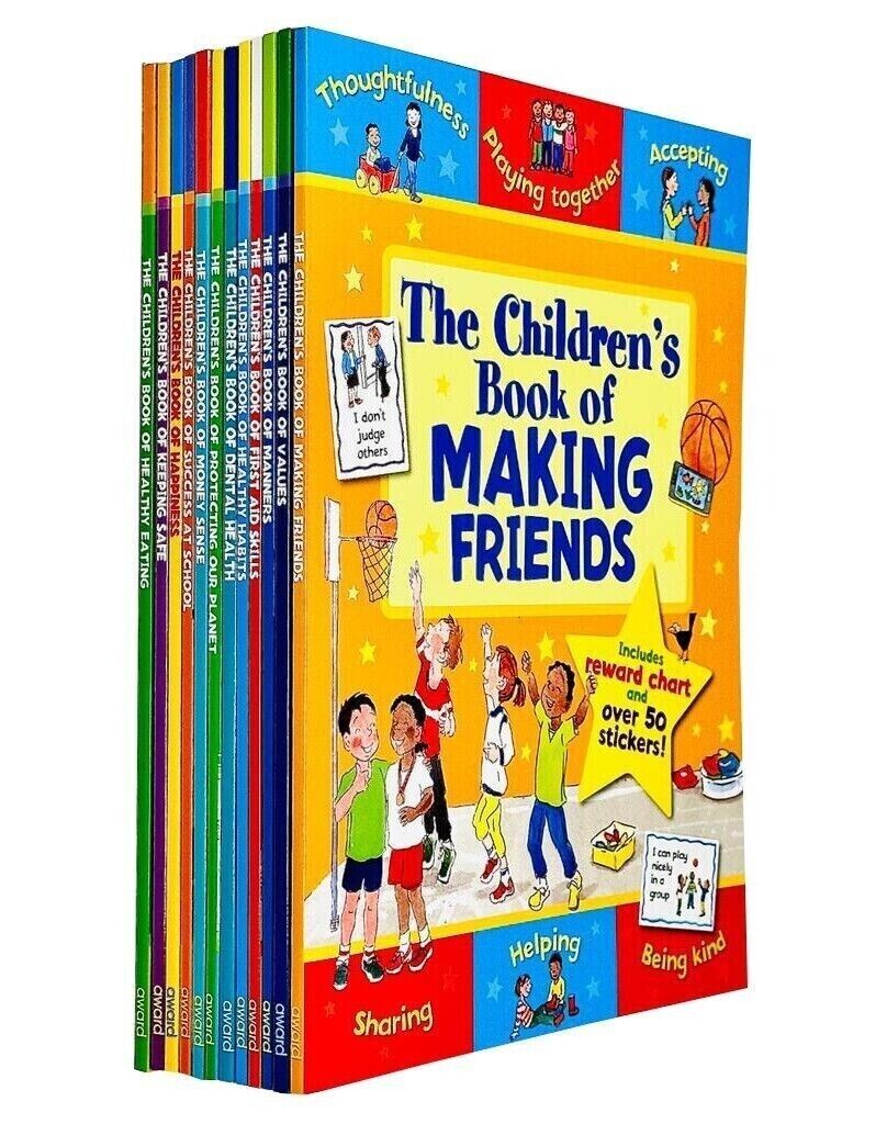 Star Rewards - Life Skills for Kids Collection 12 Books Set Chart and Stickers