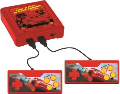 Plug 'N Play-TV-Spielkonsole mit 300 Spielen #Cars Edition [Lexibook]