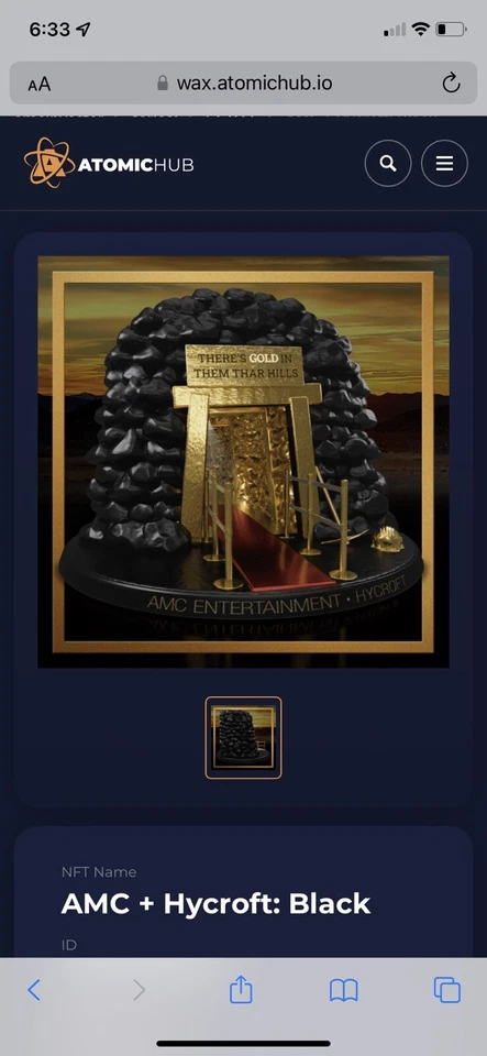 AMC Hycroft NFT 股东限量版 — 第 3/4 张图片