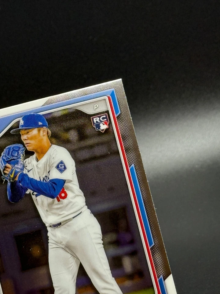 Yoshinobu Yamamoto 2024 Bowman Chrome #73 Los Angeles Dodgers Rookie Card (RC) - Image 3 of 4