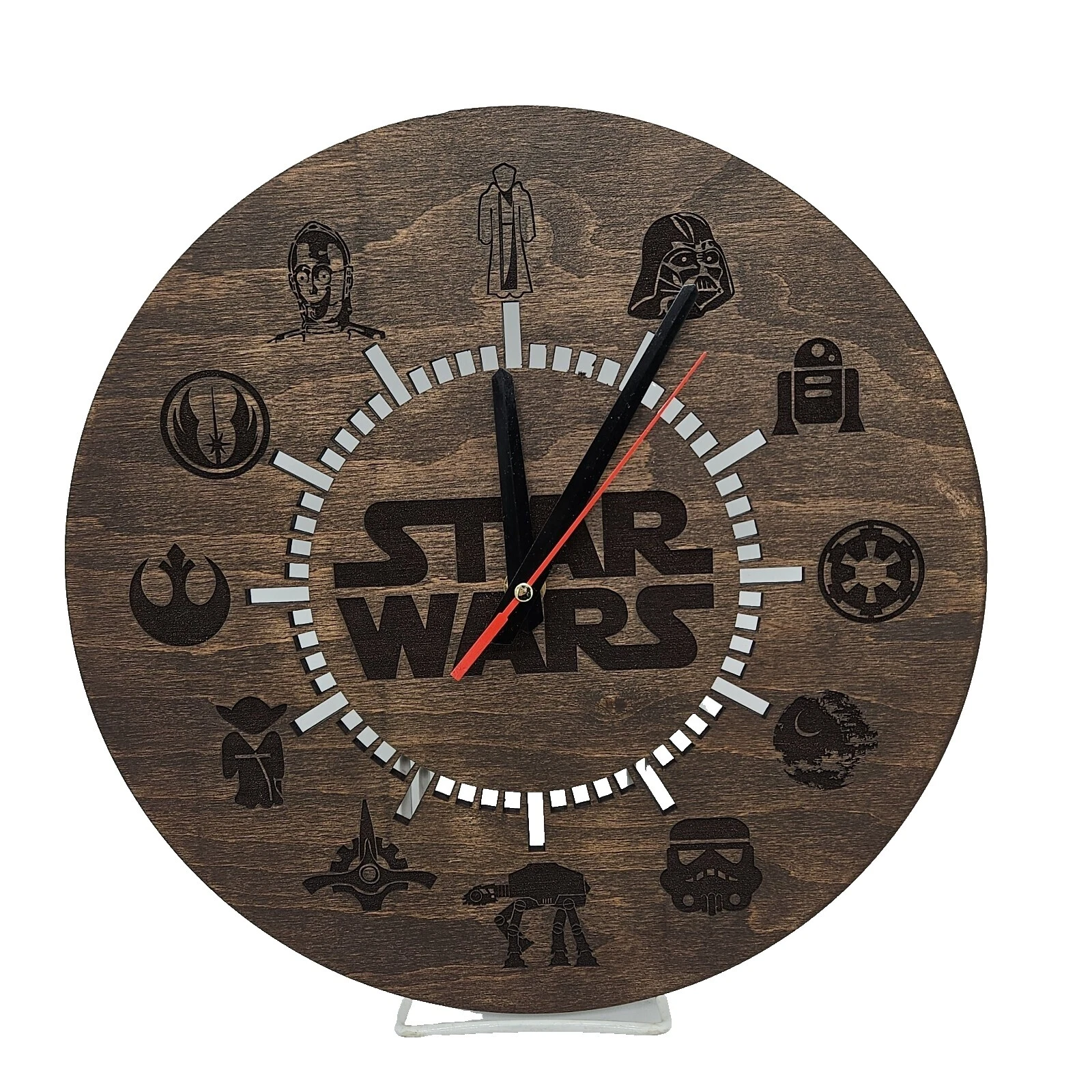 Relojes de pared de madera de Star Wars
