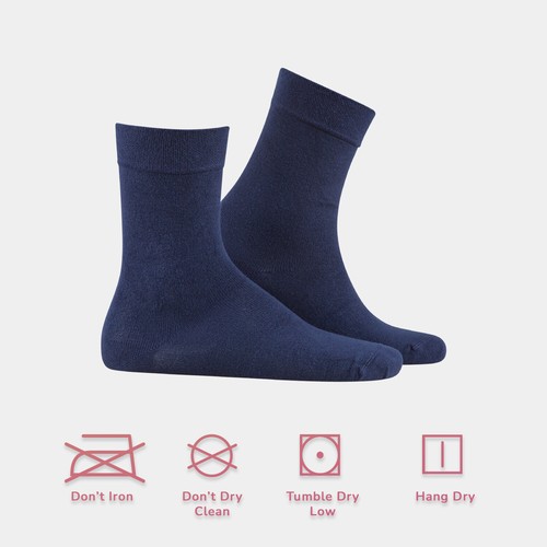 Cosyfeel® Women Crew Dress Socks 3-Pack Bamboo Material Durable Seamless Toe - Picture 27 of 133