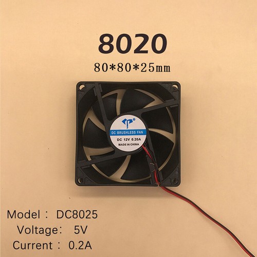 DC Brushless Fan Computer Case Cooling Fan 5V 12V 24V Bearing CPU Cool Two Lines - Photo 12/24