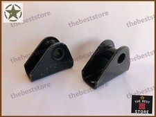 UNE PAIRE DE SUPPORT DE RESSORT À LAMES D'ACIER POUR CADRE MANILLE (FILETÉ) (...