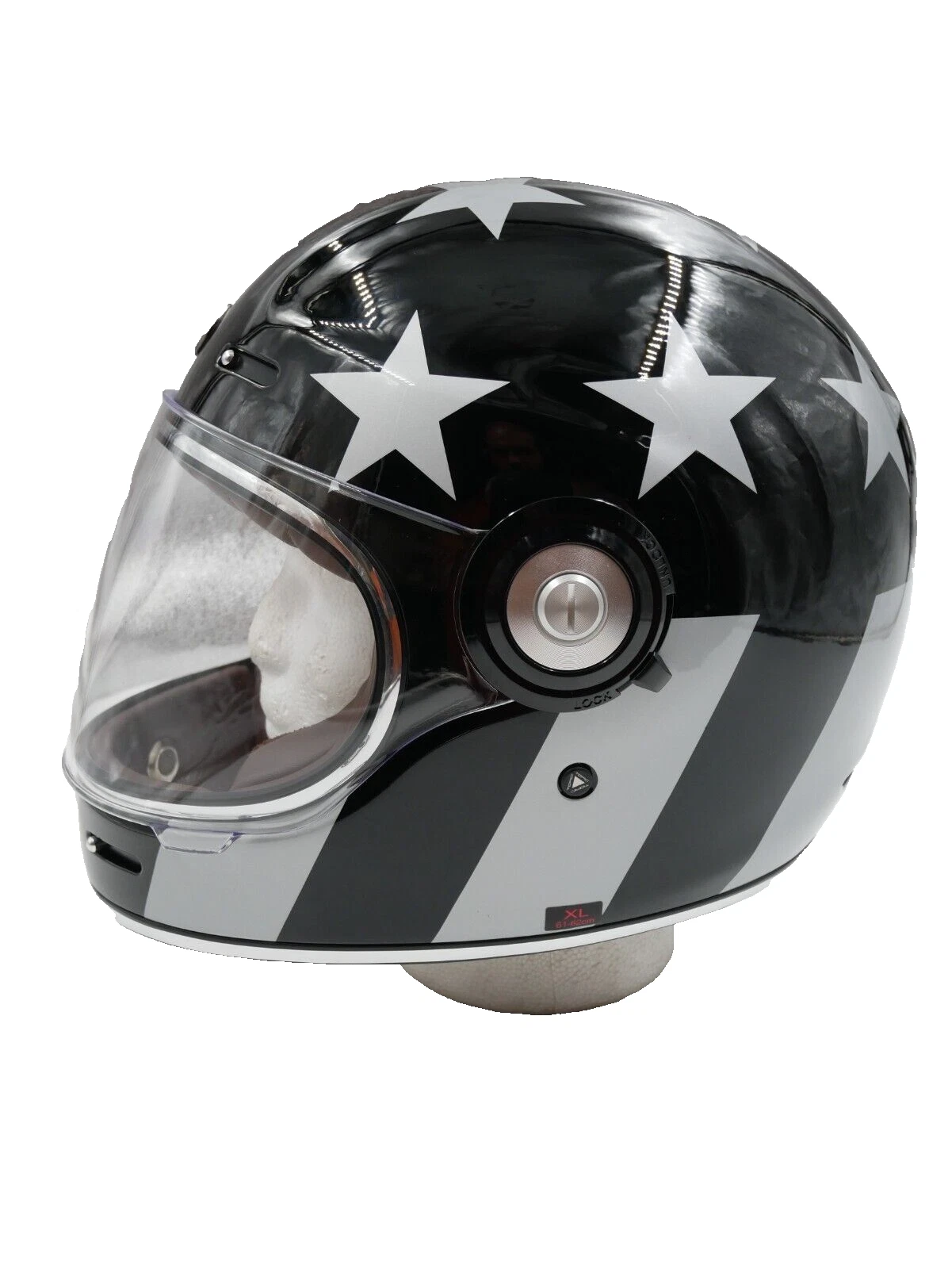 TORC T1 Retro Helmet Captain Vegas Gloss Black XL - T105CAP25