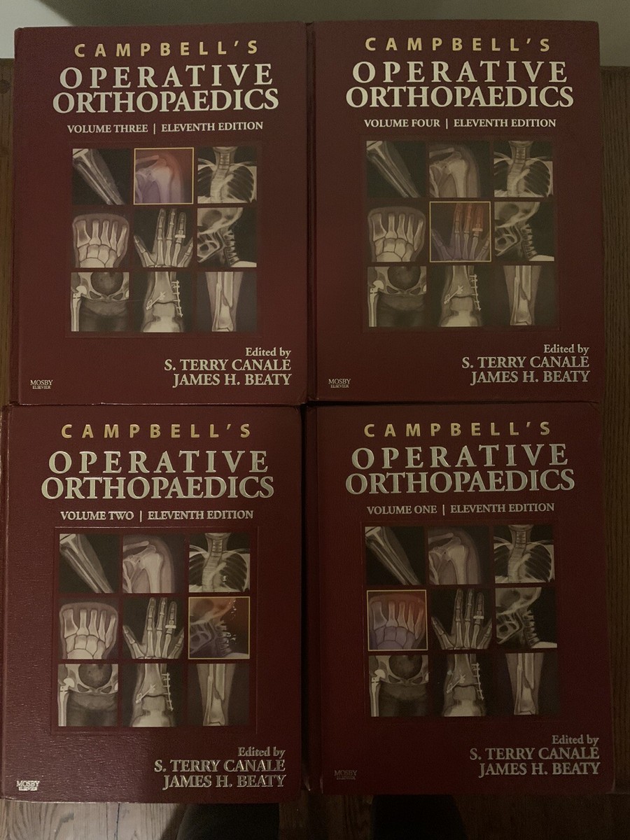 Campbell's Operative Orthopedics 11th Edition VOLUME 1-4 | eBay
