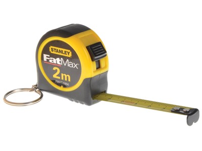 Stanley Bandmaß Fatmax mit Schlüsselring kleines in Profiqualität mit Endhake...